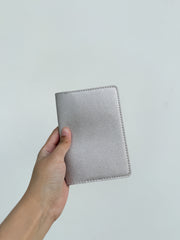 Metallic Silver Basic Passport Cover