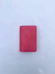 Shocking pink Basic Leather Passport Cover