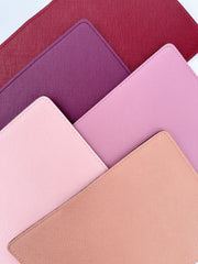 Maroon Basic Saffiano Finish Passport