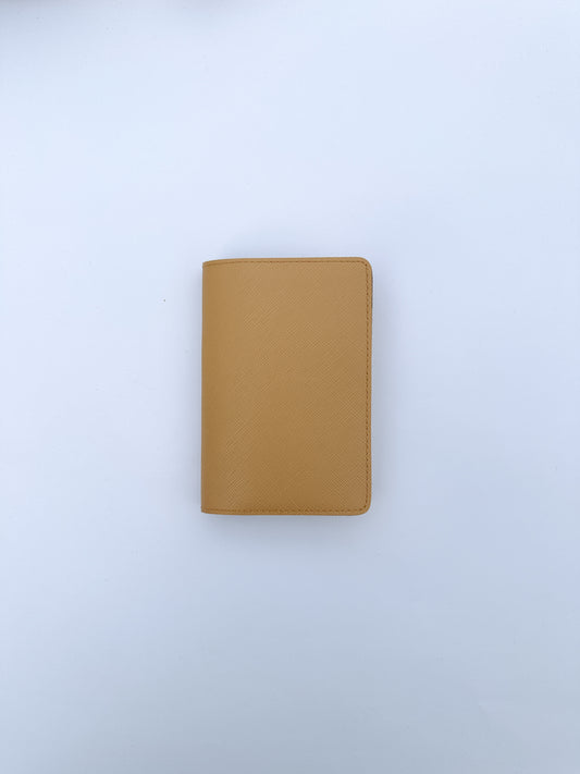 Beige Basic Saffiano Finish Passport