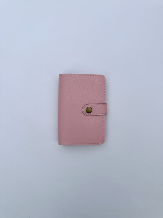 Chic pink Snaplock Saffiano Finish Passport Cover