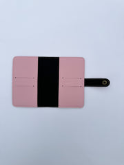 Chic pink Snaplock Saffiano Finish Passport Cover