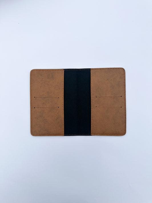 Chocolate Brown Basic Leather Passport Cover