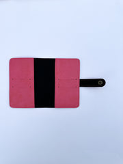 Fuschia Snaplock Leather Passport Cover