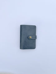 Marble Grey Snaplock Leather Passport Cover