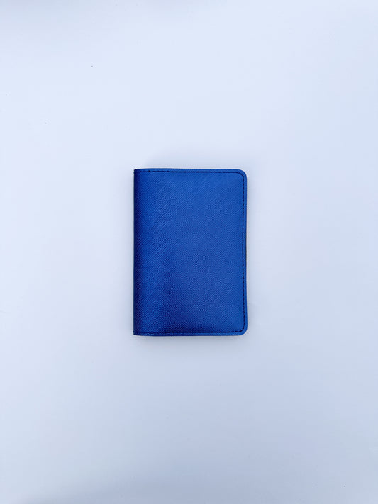 Metallic Blue Basic Passport Cover