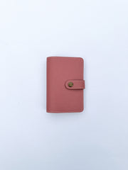 Sunset Rose Snaplock Saffiano Finish Passport Cover