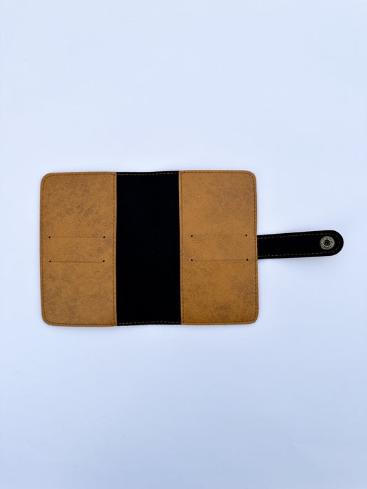 Tawny Brown Snaplock Leather Passport Cover