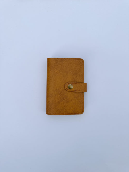 Tawny Brown Snaplock Leather Passport Cover