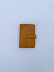 Tawny Brown Snaplock Leather Passport Cover