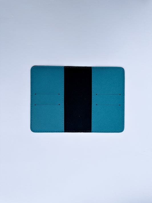 Teal Blue Basic Saffiano Finish Passport