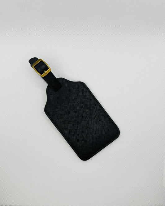 Black Passport + Luggage Tag Set