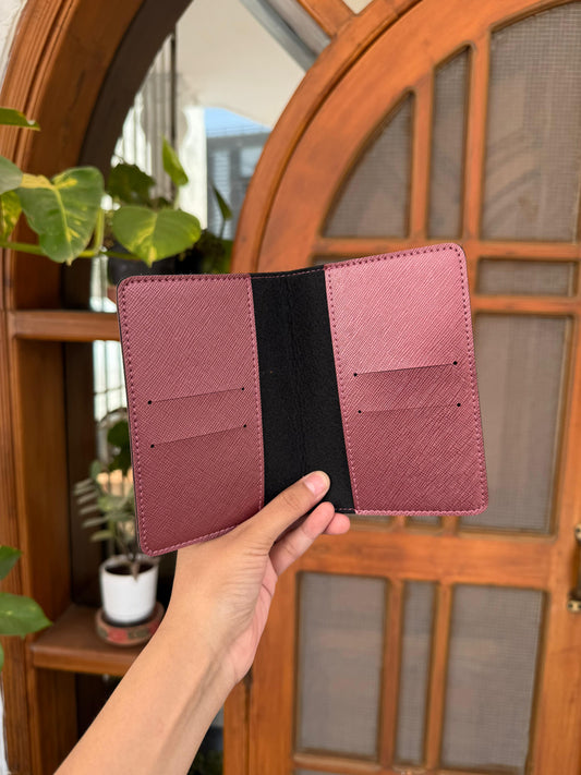 Metallic Maroon Havias Saffiano Finish
