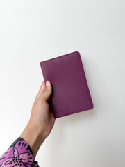 Plum Basic Saffiano Finish Passport