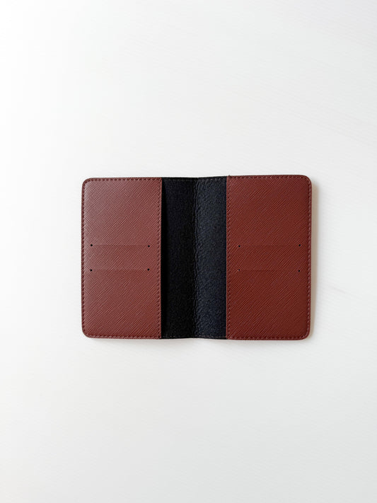 Mahogany Basic Saffiano Finish Passport